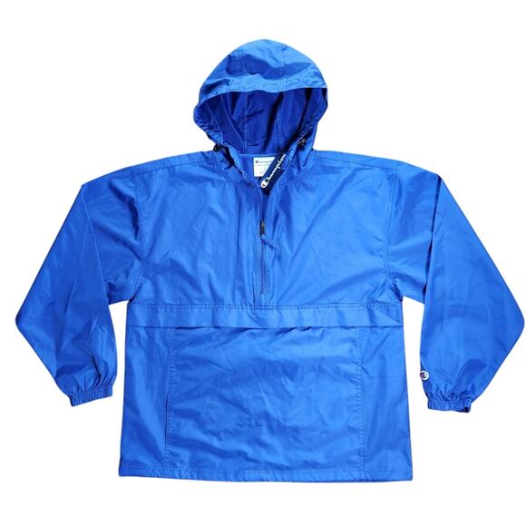 Champion Packable Jacket windbreaker blue size L NWT - Picture 1 of 10